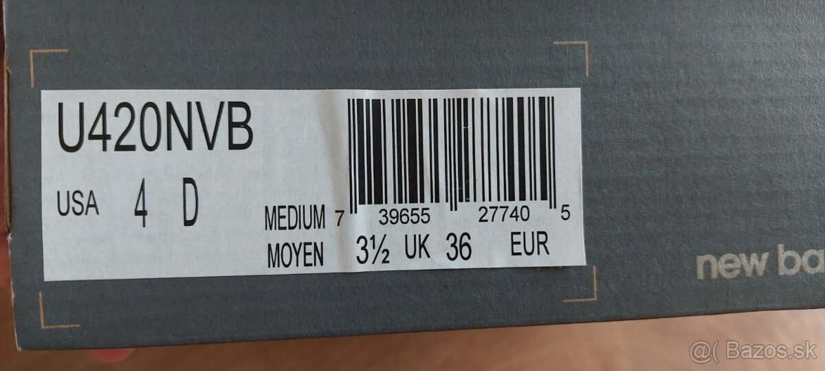 Tmavomodré tenisky New Balance 36 / Nové - 5