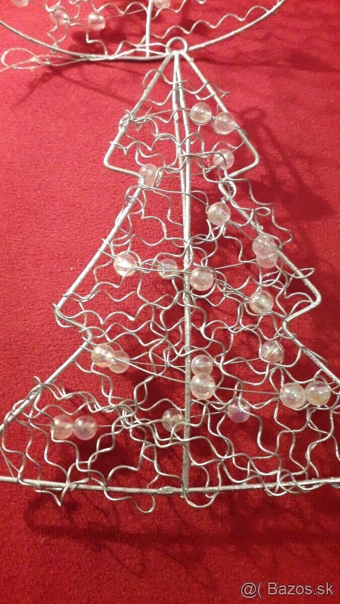 Vianočné drôtikové a plastové ozdoby - 5