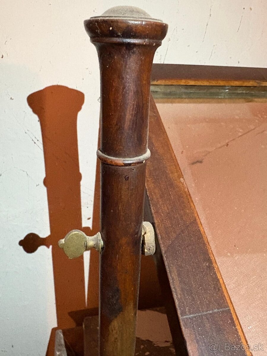 starožitné toaletné zrkadlo z obdobia 1880-1910 - 5