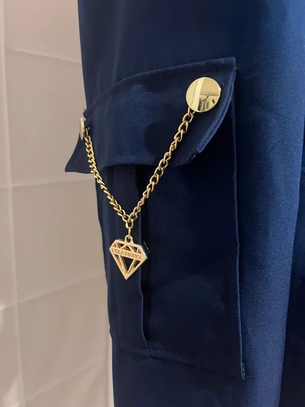 Dámsky modrý overal - 5