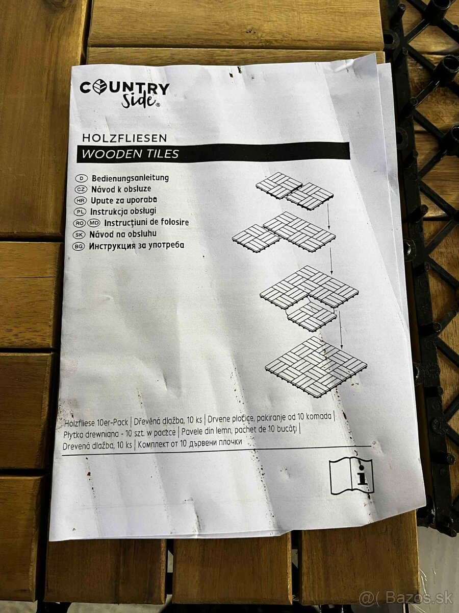 Terasová drevená dlaždica/dlažba s click systémom - 5