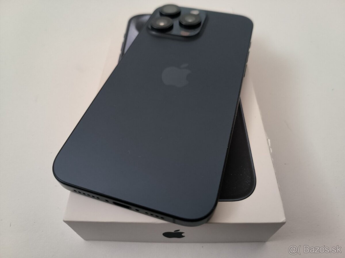 apple iphone 15 PRO MAX 256gb Blue Titanium / Batéria 100% - 5