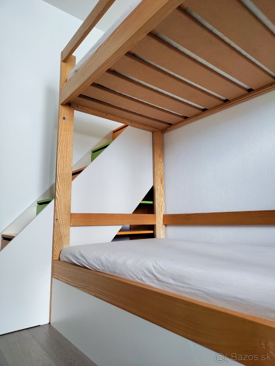 dvojitý písací stôl a poschodová posteľ - 5