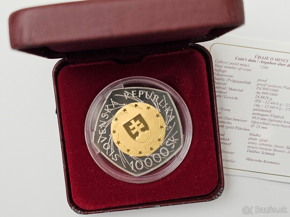 10 000Sk Vstup SR do EU Bimetal - 5