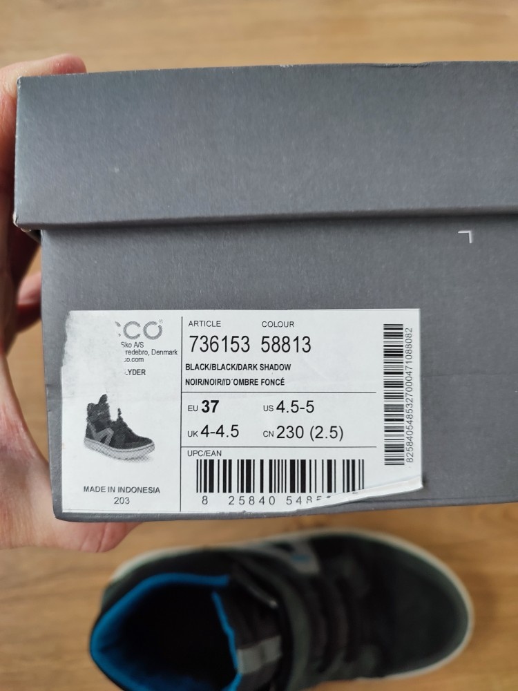 Vysoké prechodné topánky s gore-tex ECCO v.37 - 5