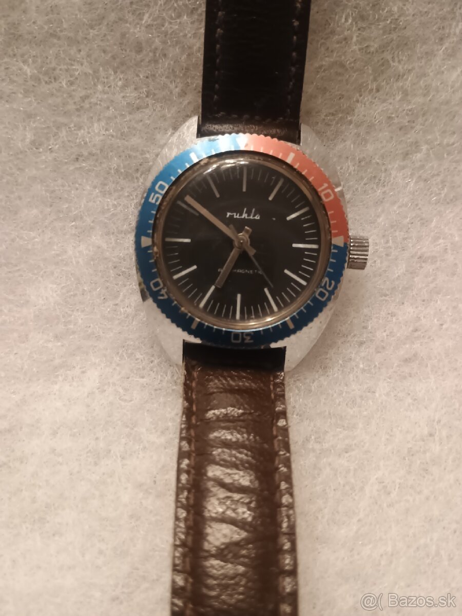 Ruhla diver Pepsi vintage hodinky - 5