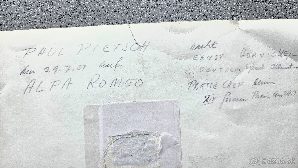 Paul Pietsch Alfa Romeo fotografie s originálním autogramem - 5