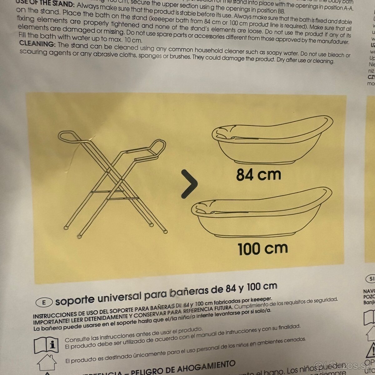 Detská vanička Keeeper 100cm a úplne nový stojan - 5