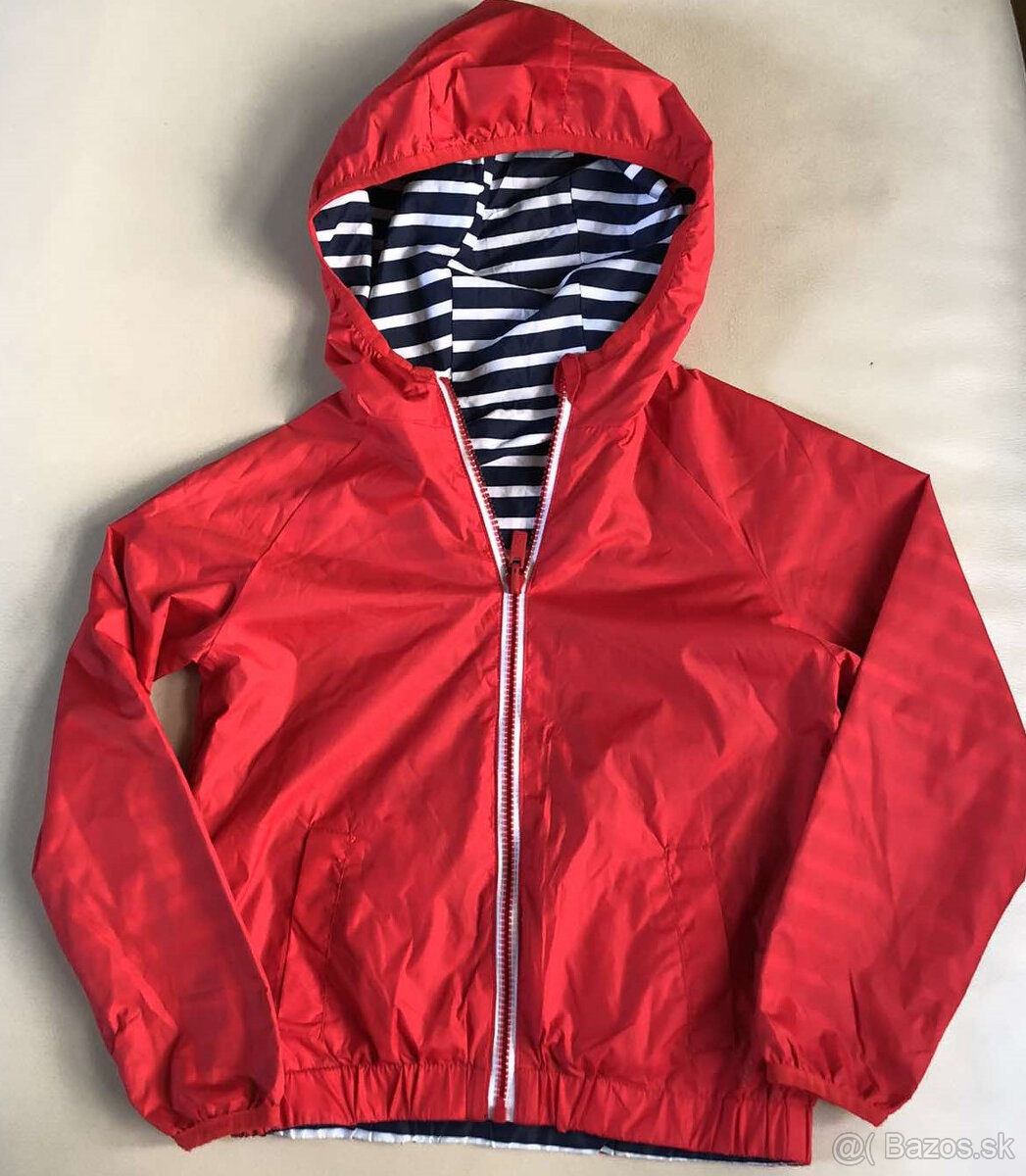 122/128 obojstranna prechodna bunda,7-8 r. - 5