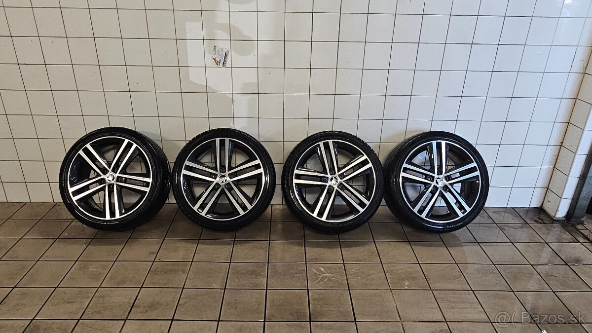 alu disky na Skoda 5x100 s pneu 215/40 R17 - 5