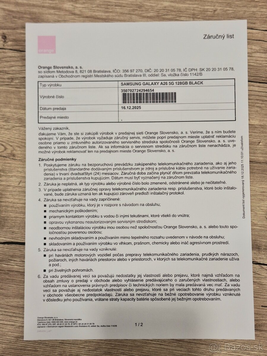 Samsung Galaxy A26 5G 6GB/128GB, záruka do 12/2027 - 5