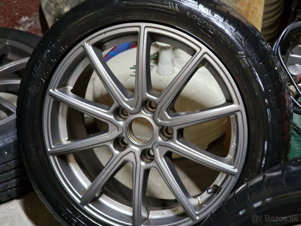 Elektrony R17 5x114 , letne pneu 225/45/R17 - 5