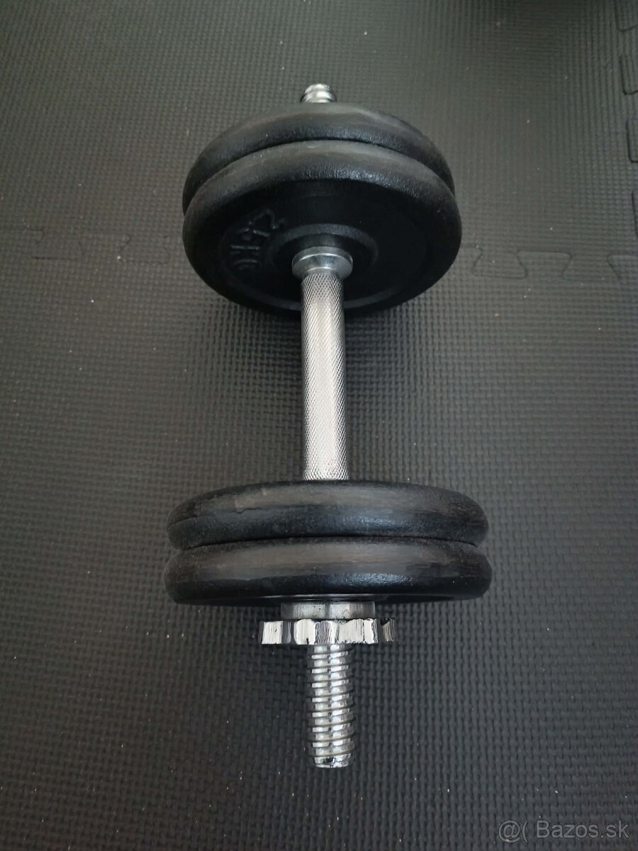 Tyče + jednoručka + závažia - 5