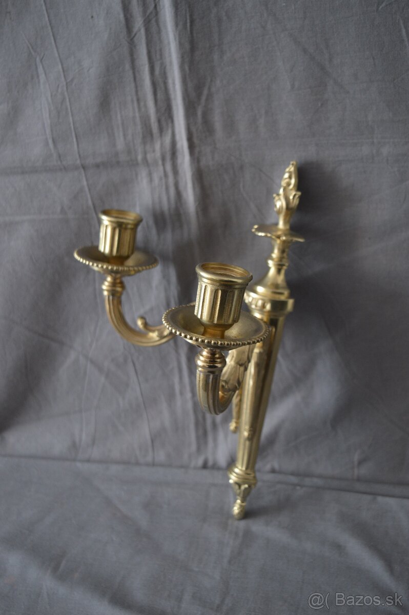 Mosadzné nástenné svietniky - 5