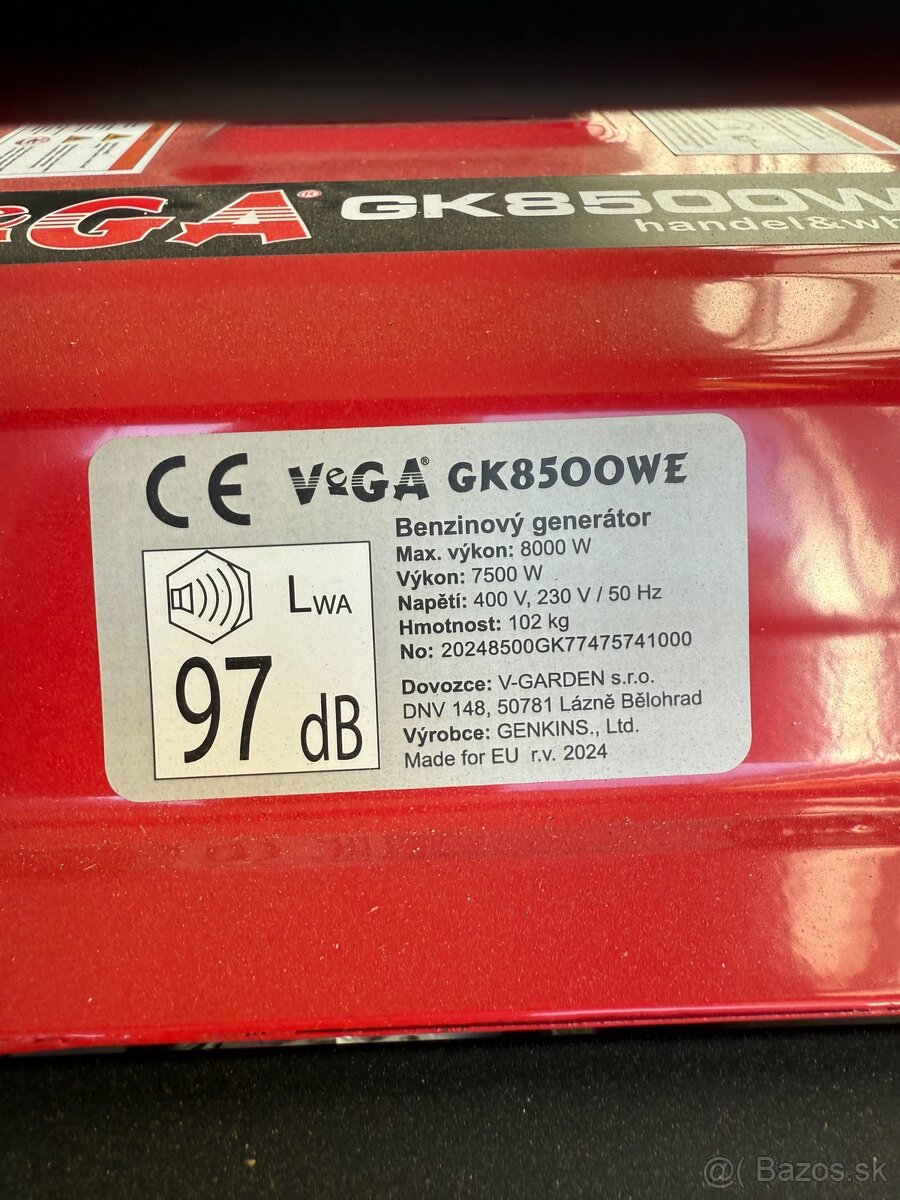 Elektrocentrála 3f 400V/230V 7500w (3mth) - 5