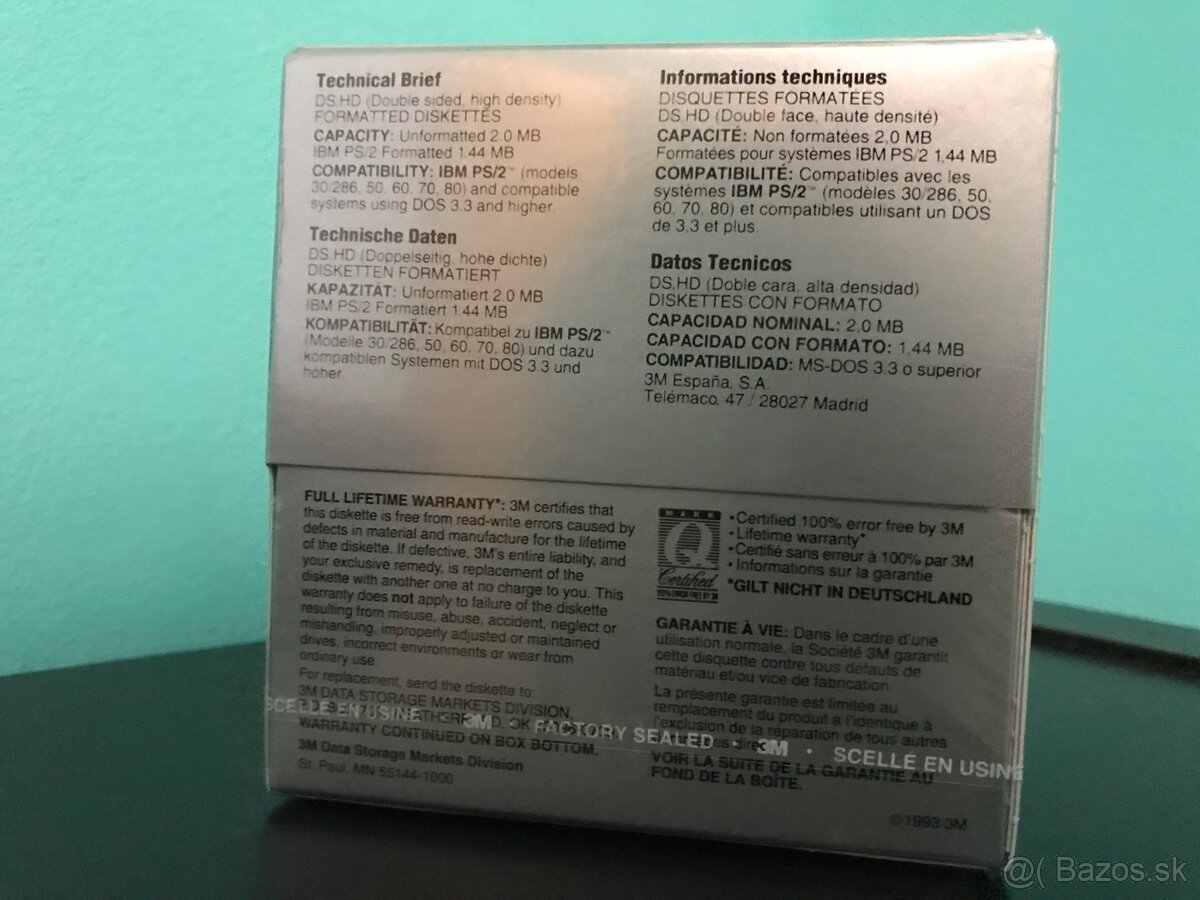 3,5" Diskety 3M 10+1 - 5