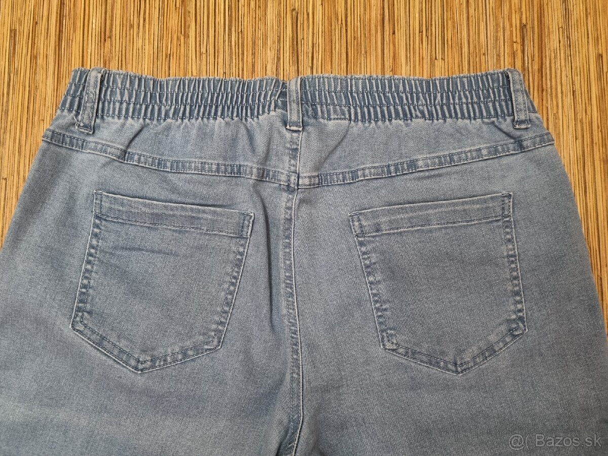 SET Čierne a modré strečové bermudy Bonprix - 5