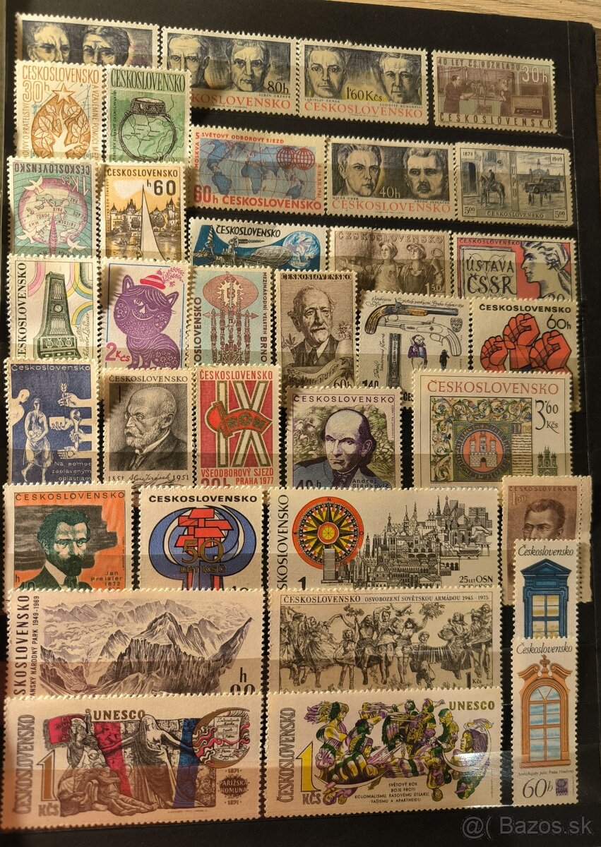 Poštové známky Československo - 250ks čisté - 5