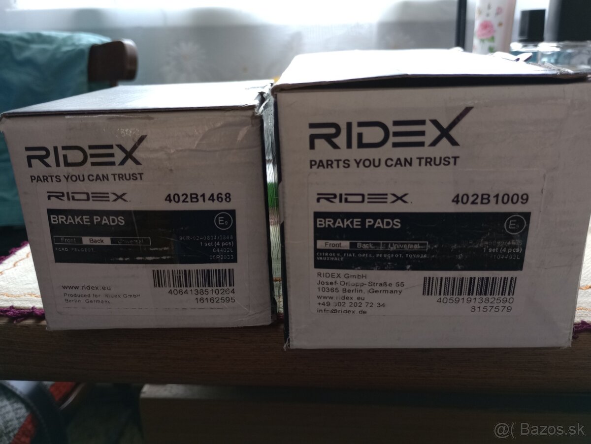 Brzdové platničky doštičky Ridex - 5
