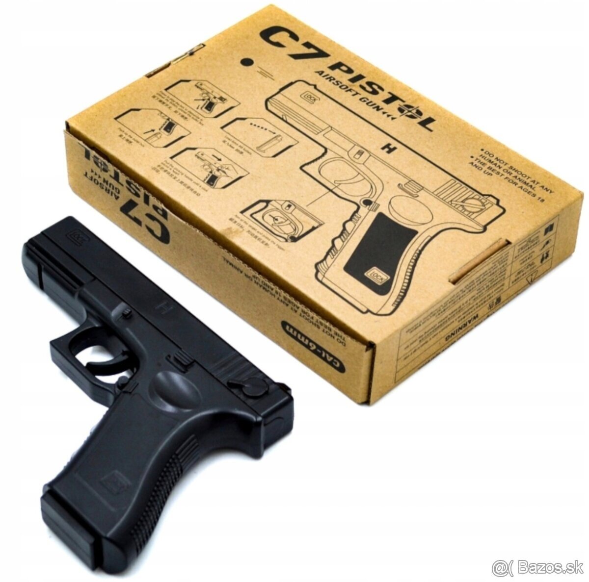 PIŠTOĽ NA GULIČKY GLOCK 17 REPLIKA ASG - 5