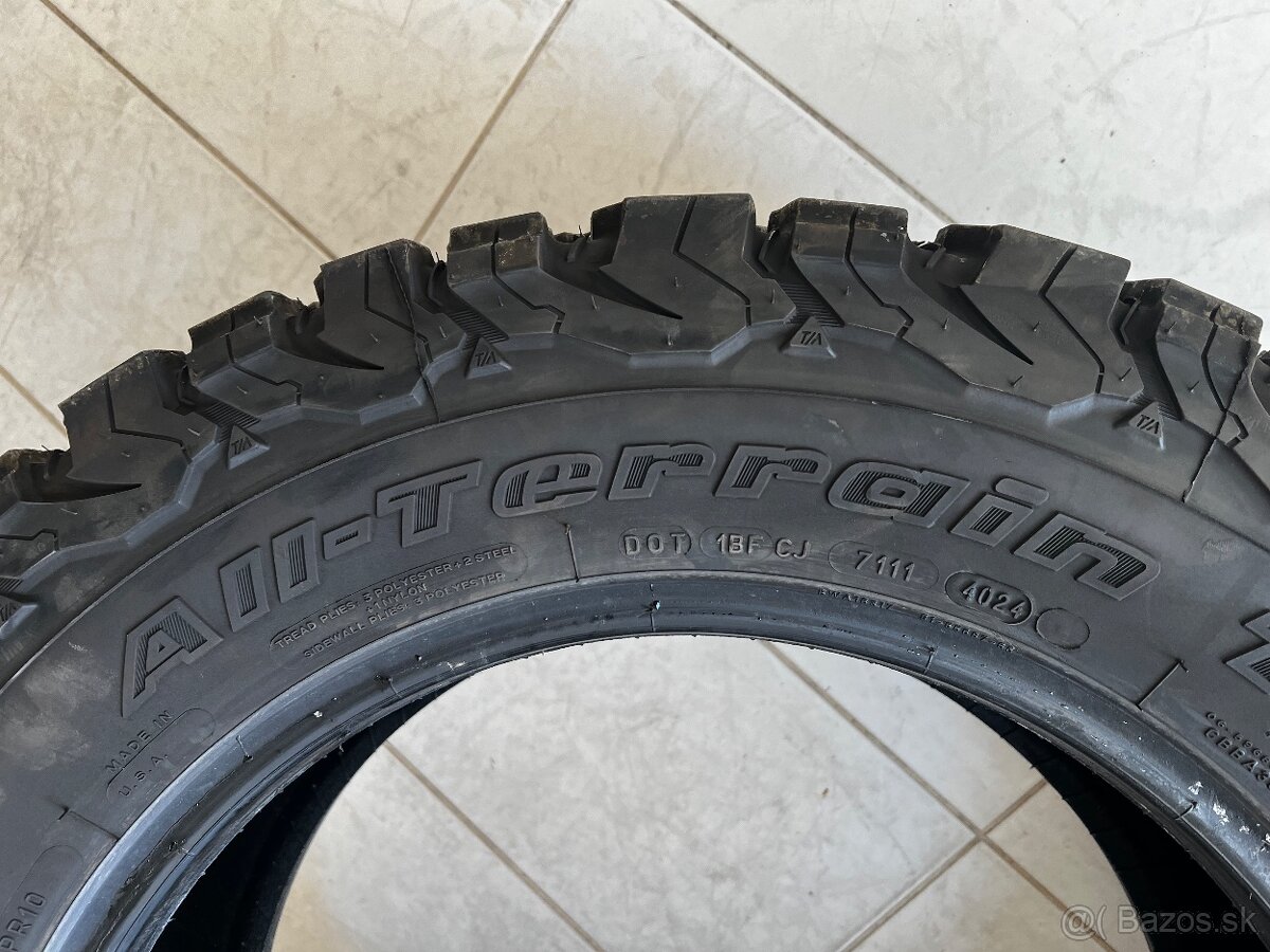 265/60r18 BF Goodrich All-Terrain T/A