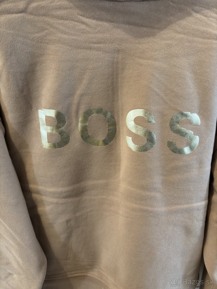 hugo boss mikina bezova - 5