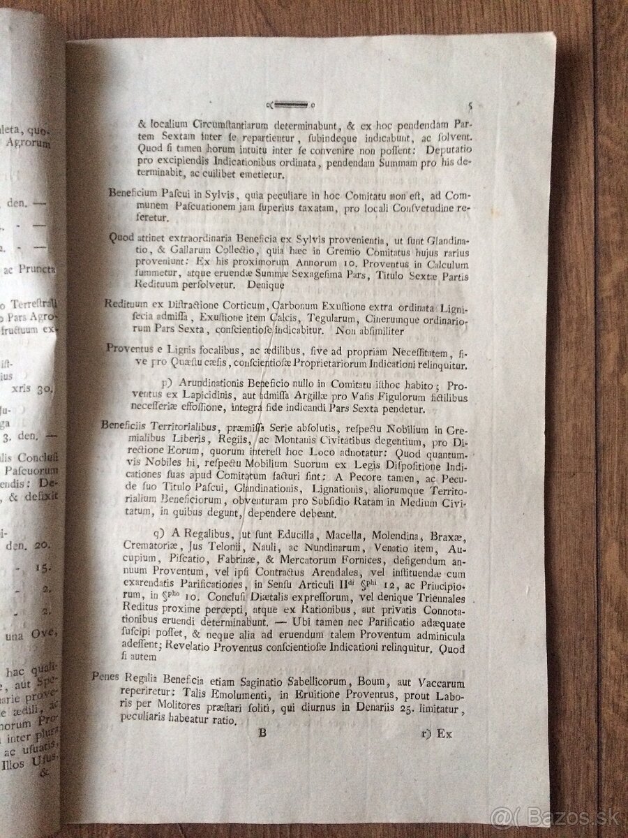 Krajinský zákon/daňový výmer Zvolenská stolica (1808) - 5