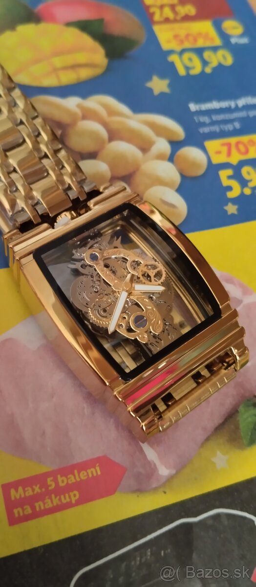 luxusní hodinky SEWOR SKELETON - 5