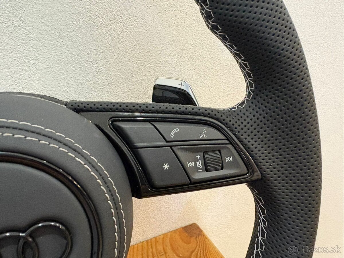 AUDI S-kovy VOLANT MULTIFUNKCNY S PÁDLAMI A3 A4 A5 A6 Q5 Q7 - 5