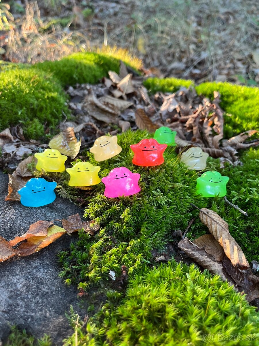 Pokémon Ditto handmade figúrky farebné priesvitné - 5