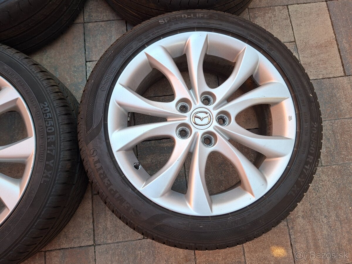Predám hlinikové disky org.Mazda 3--R17 - 5