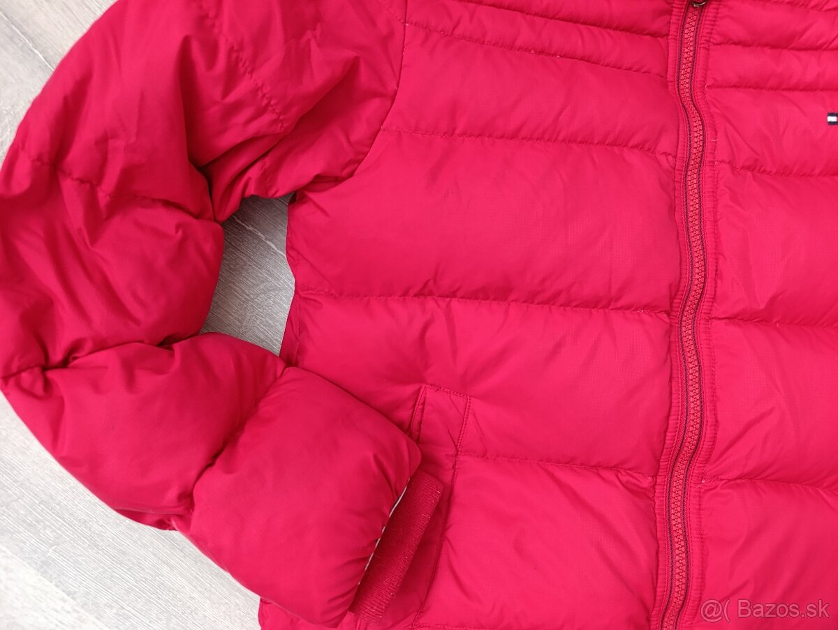 Dievčenská páperová zimná bunda TOMMY HILFIGER- veľ. 164 - 5
