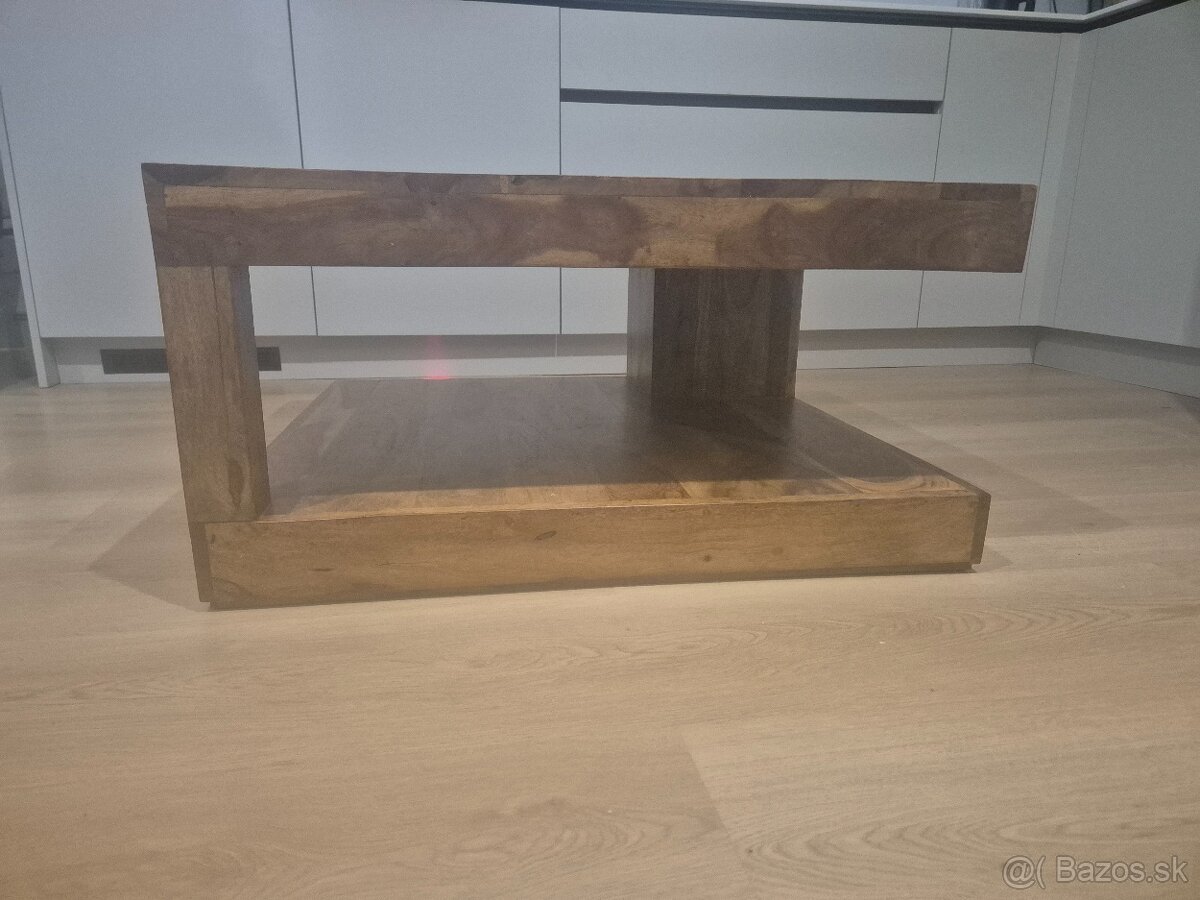 Konferenčný drevený stolík Makassar - 5