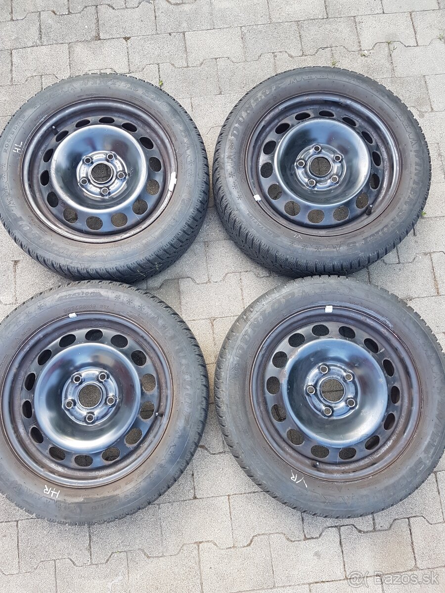 Zimna sada 5x112x57 + 205/55R16 Vw,Škoda,Audi,Seat - 5