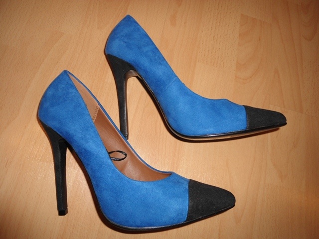 Damske modro-čierne lodicky atmosphere - 5