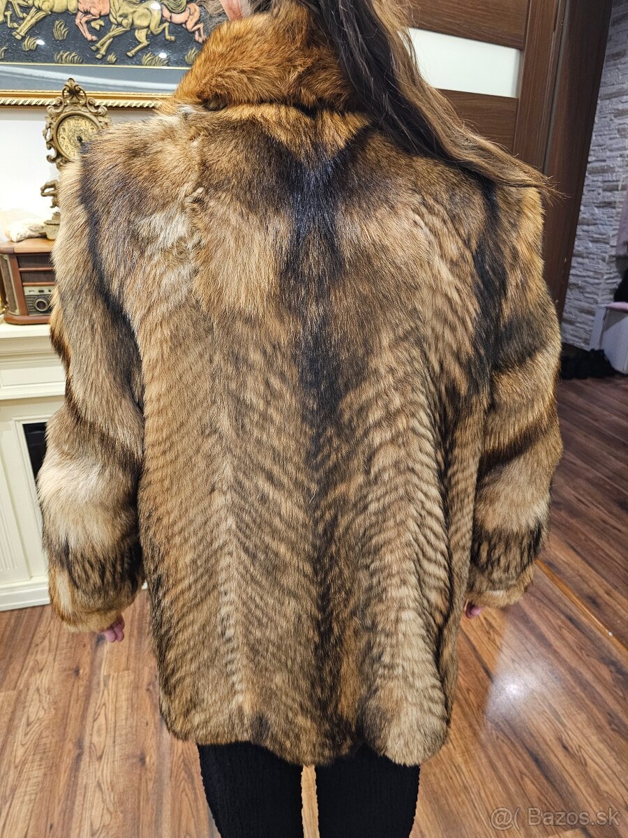 Hrdzavá líška kožuch aj čiapka - 5