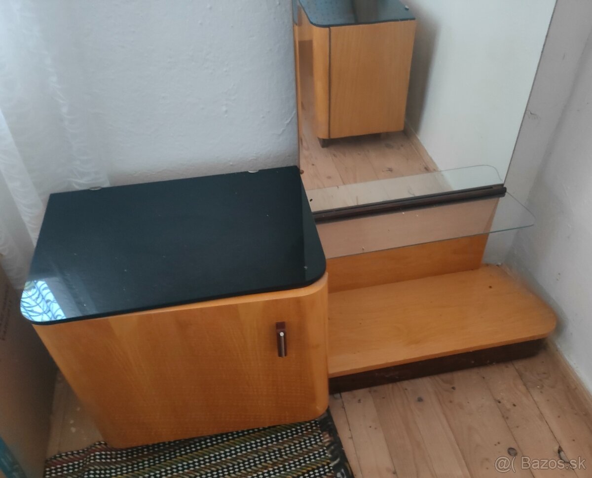 Retro spálňa : manž.posteľ + nočné stolíky - 5