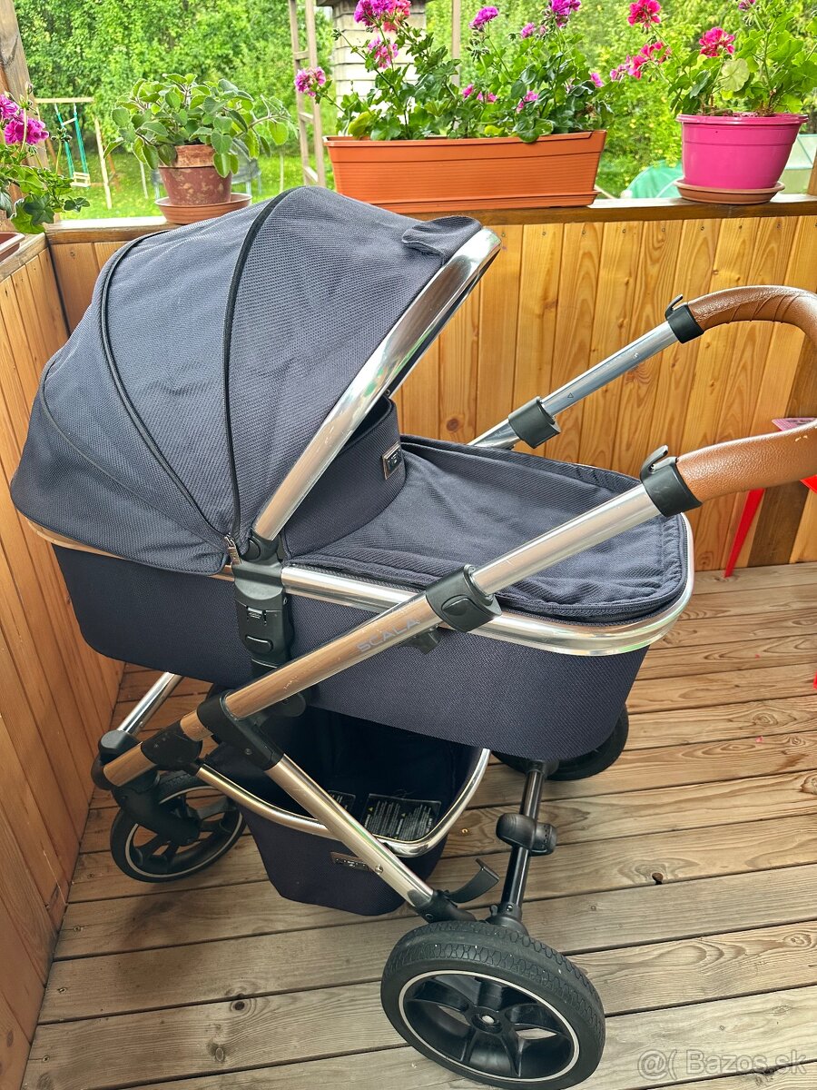 Kombinovaný kočík Moon Scala Navy + Vajíčko Cybex Aton 5 - 5