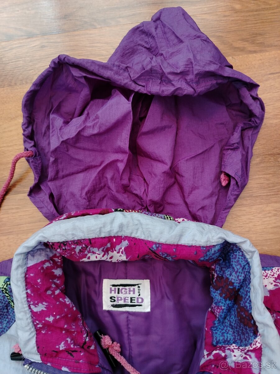 Dievčenská zimná kombinéza s opaskom, veľ. 146 - 5