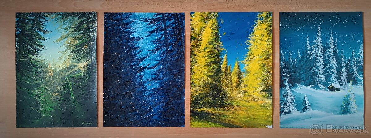 Akrylové obrazy 40x30cm 2 - 5