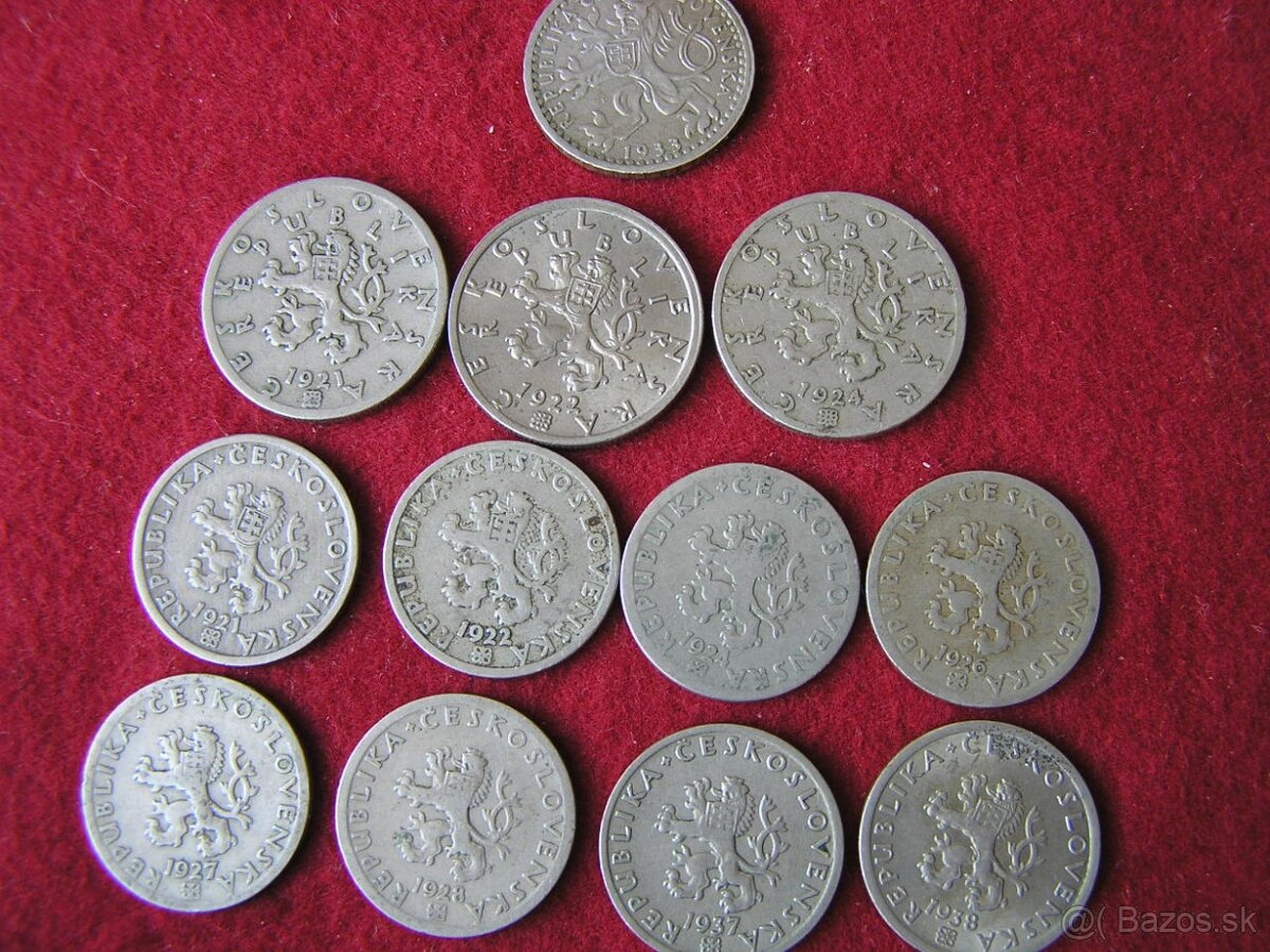 ČESKOSLOVENSKÉ MINCE : PRVÁ REPUBLIKA - 5