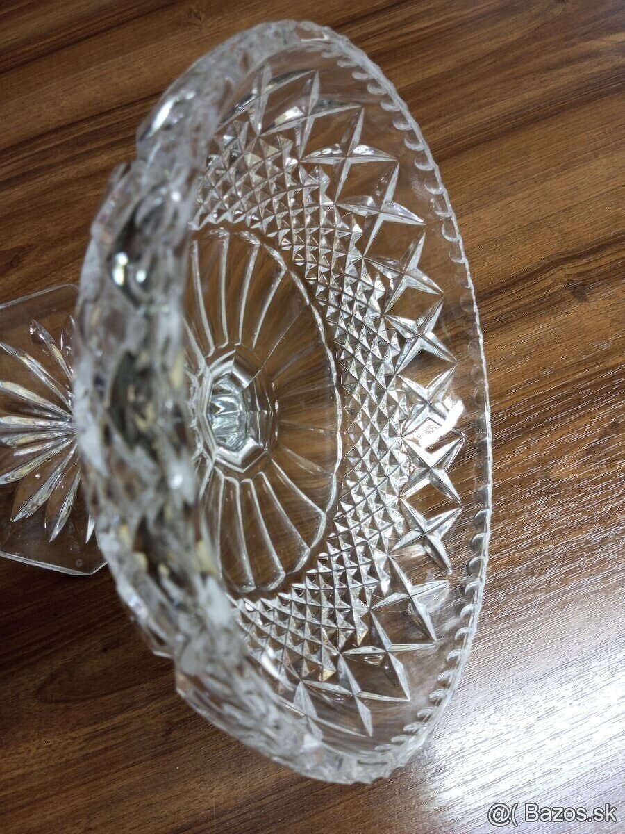 Starši sklenený podnos .BOHEMIA - 5