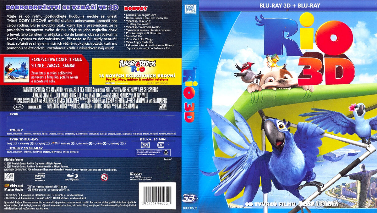 RIO 3D Blu-ray + RIO 2 3D Blu-ray - PREDANE - 5