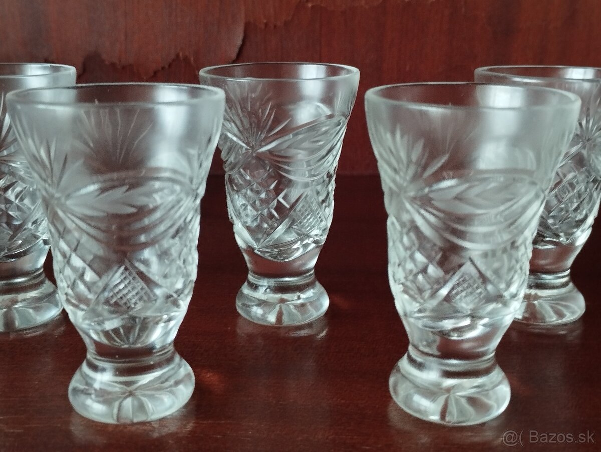 Predám krištáľové poháre sady - 5