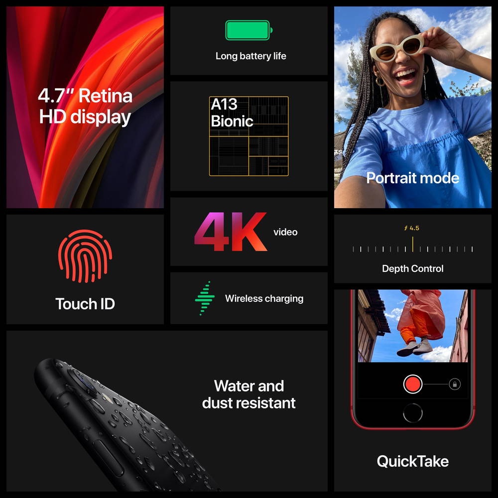 100%🔋 iPhone SE 2020 128gb - 5