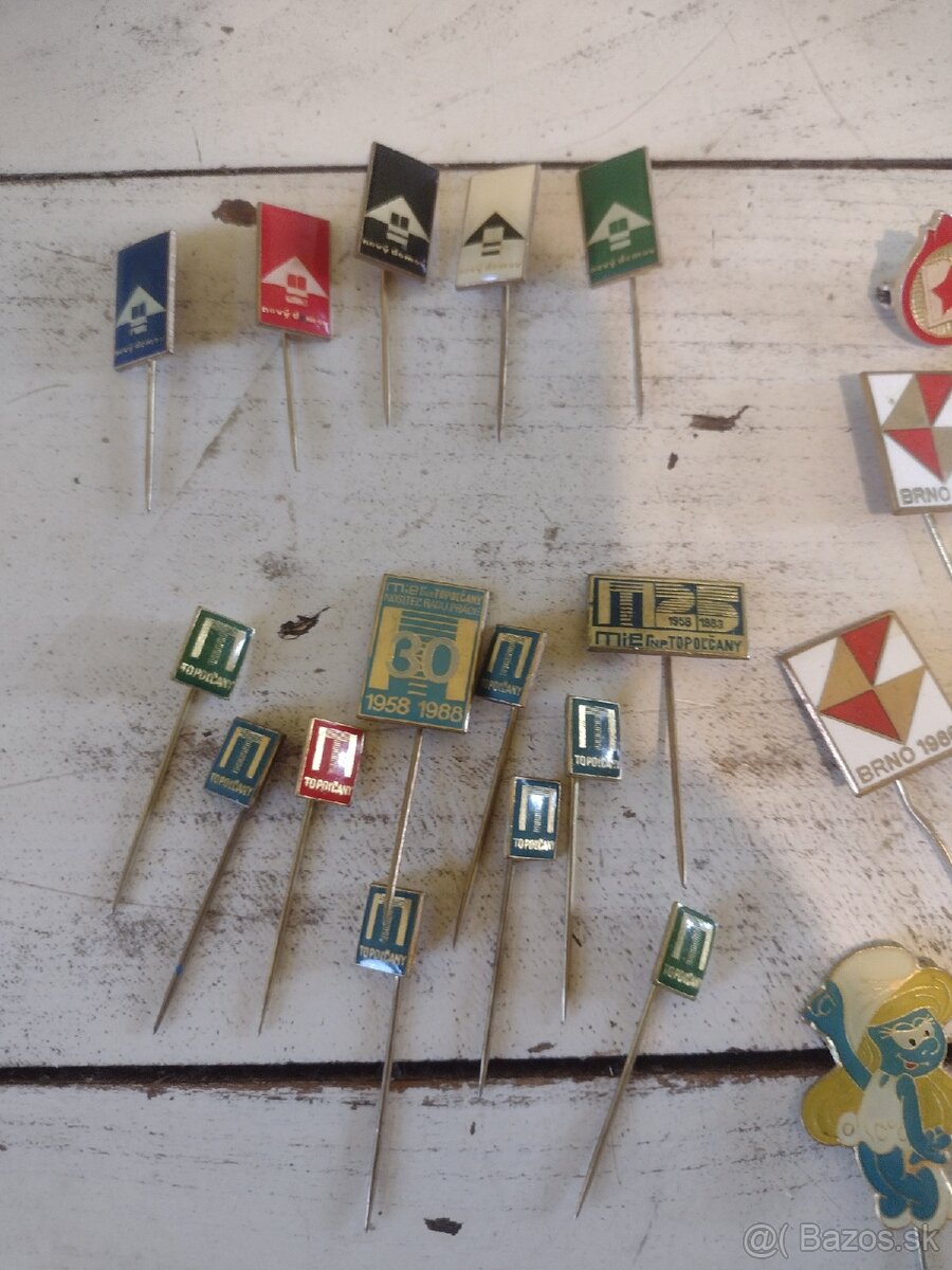 Staré odznaky. Rôzne. Všetko spolu - 5