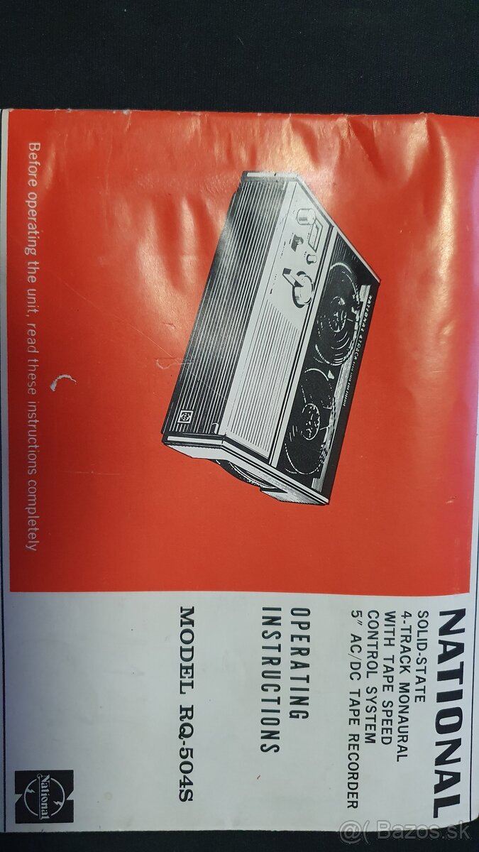 National RQ-504S-4 Track Solid State Tape Recorder - 5