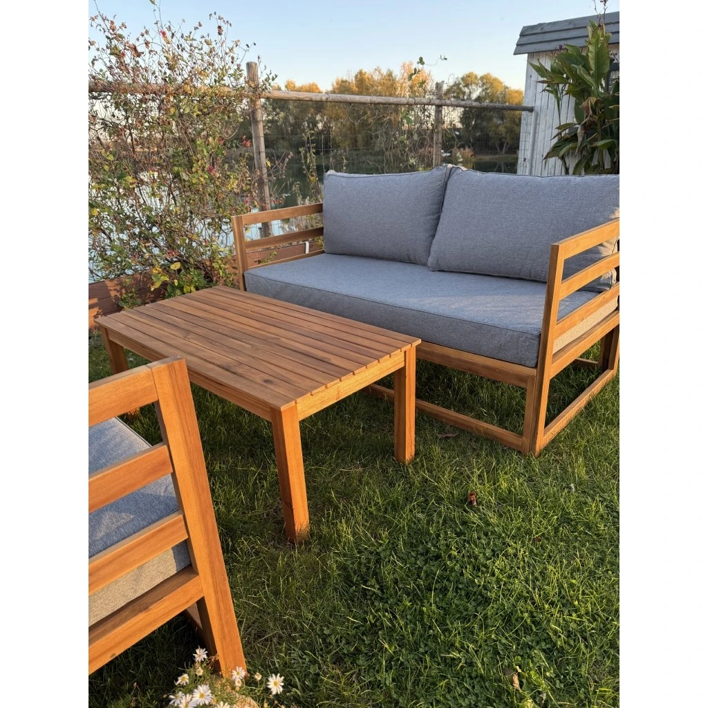 Variabilná drevená sedačka Evissa - 5