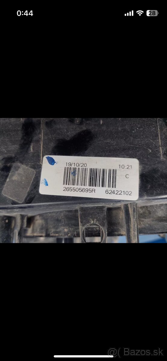 Dacia logan kryt panel drziak zadneho svetla 265505695R - 5