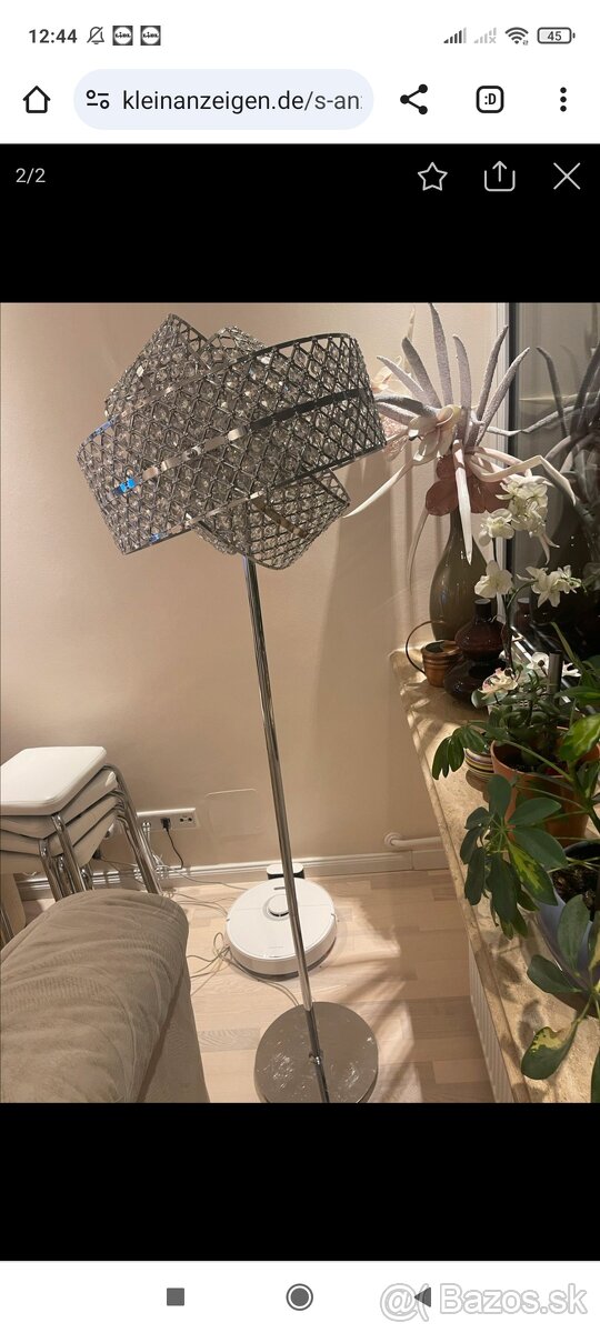 Krištáľovä stojanova lampa - 5